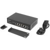 Switch PoE+ 10 19 RACK 6x port RJ45 (4x PoE+ Fast Ethernet + 2x Uplink Gigabit 1000Mb/s) przełącznik niezarządzalny RSFE-4P-2FE