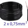 OMY kabel energetyczny 2x0.75mm 300V czarny