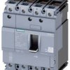 Wyłącznik zasilania Siemens 3VA1116-6FD46-0AA0 Zakres ustawienia (Prąd): 160 - 160 A Maksymalne napięcie przełączania: 6