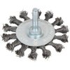 BlueSpot Tools 19223 Flat Twist Knot Wire Wheel 75mm
