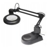 90mm Magnifying Desk Lamp with Folding Arm Yihua 238 3D-10D, Black