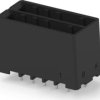 Pin header, 10 pole, pitch 5.08 mm, straight, black, 2-917657-5
