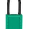 Kłódka bezpieczeństwa średnica szekli: 6.5mm ABUS z kluczem W budynkach, na zewnątrz aluminiowo-stalowa Zielony