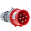 Wtyczka przenośna 16A 7P 400V czerwona IP44 SHARK 017-6v