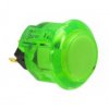 30mm Panel Mount Clear Push Button - Neon Green