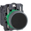 Pushbutton, unlabeled, unlit, groping, 1 Form A (N/O), waistband round, black, front ring gray, mounting Ø 22.5 mm, XB5AA21C0