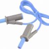 VOLTCRAFT MSB-501 Przewód pomiarowy bezpieczny złącze męskie, lamelkowe 4 mm złącze męskie, lamelkowe 4 mm 0.75 m niebie