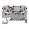 2001-1201 WAGO Grey 2-Way DIN Rail Mount Terminal Block 2.5mm² 17.5A