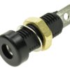 Gniazdo banan 4mm 24.244.2 Amass czarne