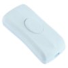 White Inline Rocker Cord Switch 1A