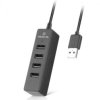 HUB USB REAL-EL HQ-174 (4USB-A) 1,2M