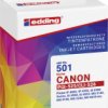 Edding atrament Zamiennik Canon PGI-525+CLI-526 zamiennik Combi-Pack Czarny, Czarny, Cyjan, Magenta, Żółty EDD-501 18-50