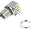 M8AS-05PFFR-SF8001 Złącze M8 żeński 5PIN kątowe 90 na PCB gniazdo 1,5A IP68