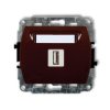 TREND Gniazdo USB-AA 2.0 brązowy 4GUSB-1 KARLIK