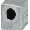 Grommet housing, size B6, die-cast aluminum, M20, angled, longitudinal bow locking, IP66/IP67, 1412570