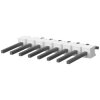 Pin header, 8 pole, pitch 2.54 mm, straight, natural, 3-644695-8