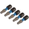 Draper Expert 05493 TX-STAR® Impact S/Driver Bits T20x25mm 1/4" Hex 5Pc