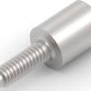 Screw lock, silver, for RJ21 connector, 1339381-1