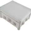Puszka elektroinstalacyjna ścienna Plastik 86 x 140 x 180mm Szary IP55 liczba otworów 10 Legrand