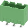 Pin header, 3 pole, pitch 5.08 mm, straight, green, 1924318