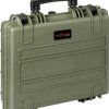 Explorer Cases Walizka outdoorowa 4412HL.G green with pick & pluck foam (S x W x G) 45 x 35 x 13 cm oliwkowo zielony 441