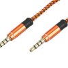 Kabel Jack3,5 4-polowy wt/wt 1,5m w oplocie