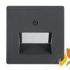 BERKER Q.1/Q.3/Q.7 Płytka czołowa do gniazda komputerowe podwójne UAE antracyt aksamit lakierowany 14096086 HAGER