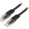 Patch cord U/UTP, Cat 5e, RJ45 wtyk z obu stron, linka, CCA, 7,5m PP12-7.5M/BK