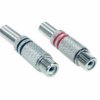 Gniazdo RCA na kabel metalowe [ 2szt ]