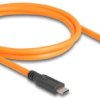 Delock USB-C Kabel Złącze męskie USB-C®, Złącze męskie USB-C® 1.00 m pomarańczowy 87961