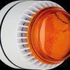 FLSVALWSSW Flashni, white, yellow lens, shallow base, 24 V DC