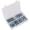 Sealey AB051SNW Setscrew, Nut & Washer Assortment 220pc High Tensile M8 Metric