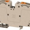 Through terminal block, push-in connection, 35 mm², 1 pole, 125 A, 8 kV, dark beige, 2551510000