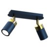 Lampa Sufitowa Joker Navy Blue/Gold 2Xgu10 Mlp7723 Milagro