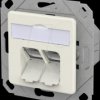130D381102-I E-DAT Modul Cat.6a IDC 2 Port UPk pure white