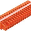 Socket header, 16 pole, pitch 5.08 mm, angled, orange, 231-316/027-000