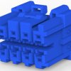 Plug housing, 8 pole, pitch 3.3 mm, straight, blue, 2-1827387-3