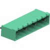 Pin header, 4 pole, pitch 10.16 mm, straight, black, 2-282828-4