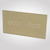 TouchMe Duży panel szklany, 2 x łącznik potrójny, złoty TM703703G