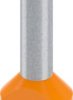 Insulated twin wire end ferrule, 4.0 mm², 18 mm long, DIN 46228-4, UL 486F-F, orange, 2100004