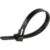 UniStrand 150mm Black Reuseable Cable Ties - pack of 100