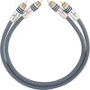 Oehlbach 2102 NF 14 Master RCA Audio Cable, 5m, Anthracite, Gold-Plated Contacts