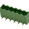 Łączówka; EDRC-5.08-06P-4; 6 torów; R=5,08mm; 8,2mm; 15A; 300V; przewlekany (THT); kątowe 90°; zamknięta; zielony; KLS; RoHS