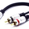 ADAPTER 2X WTYK RCA - GNIAZDO AUX JACK 3.5 VITALCO KABEL