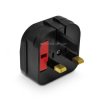 Wtyk angielski czarny CP-1 2.5A 250V Brilum