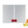 BERKER K.5 Klawisz podwójny z czerwoną soczewką do wyłącznika 2-klawiszowego aluminium 14377003 HAGER