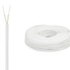 Przewód telefoniczny płaski 2x0,36 KP-2 biały 4135 /100m/