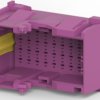 Plug, unequipped, 36 pole, straight, 4 rows, purple, 1-1718492-2