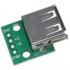 Adapter gniazda USB 2.0 typ A na płytce PCB do lutowania