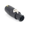 Złącze zasilające 16A Wtyczka 250 V 3P Żeński Amphenol Industrial Czarny Montaż na kablu IP65